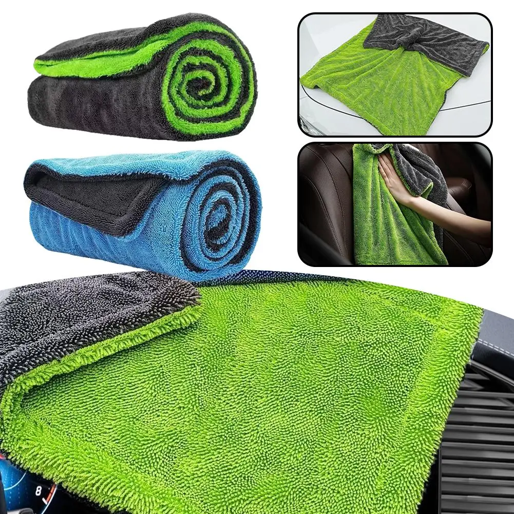 Microfiber Towel Detailing - 마이크로화이버 자동차 세차 타월 양면 고흡수성