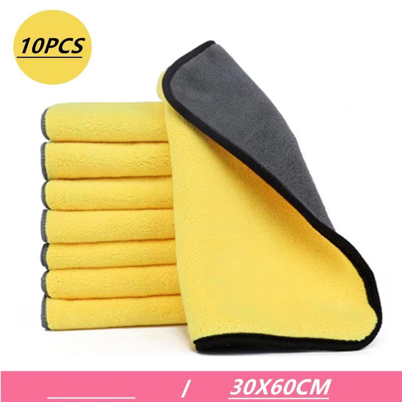 Microfiber Towel Detailing - 1/3/5/10PCS 두꺼운 세차 마이크로 화이버 타월