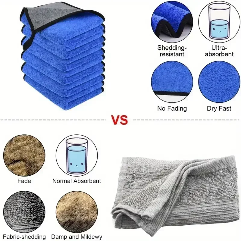 극세사 청소 타월 초부드러운 고흡수성 자동차 청소 천  - Microfiber Towel Detailing 리뷰 및 가격